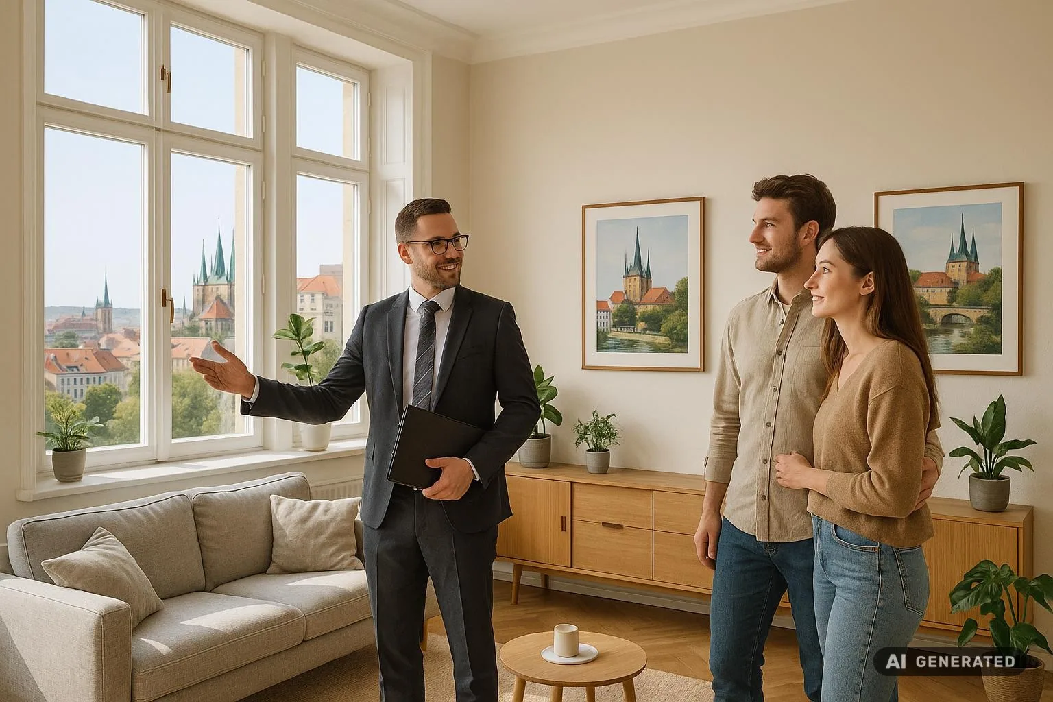 Maklerbesichtigung in Erfurter Wohnung