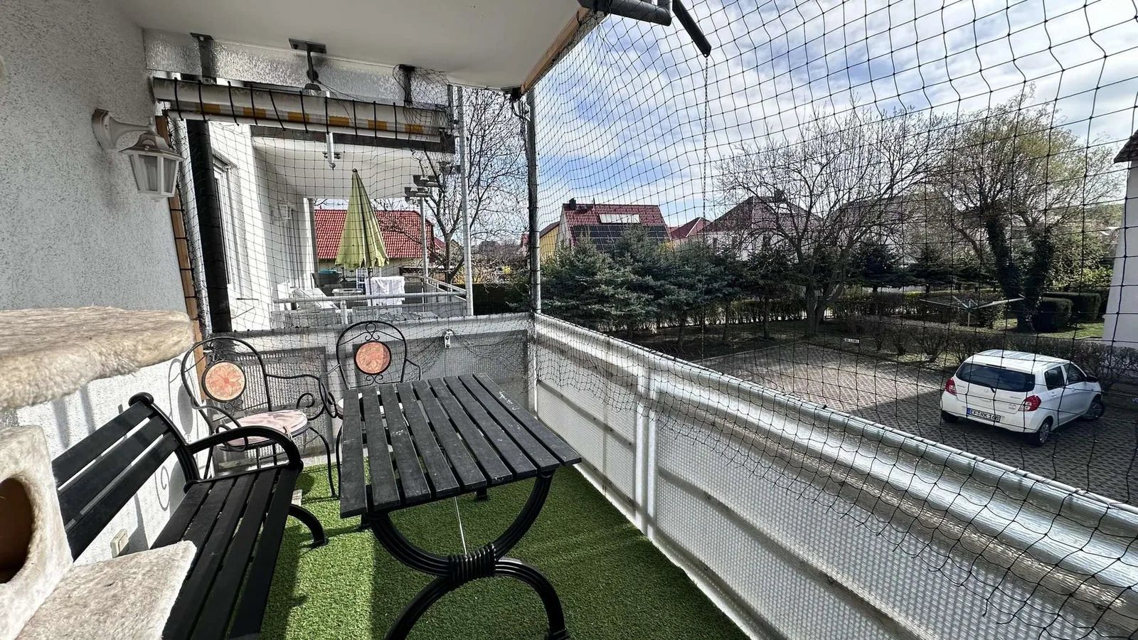 Blick vom Balkon