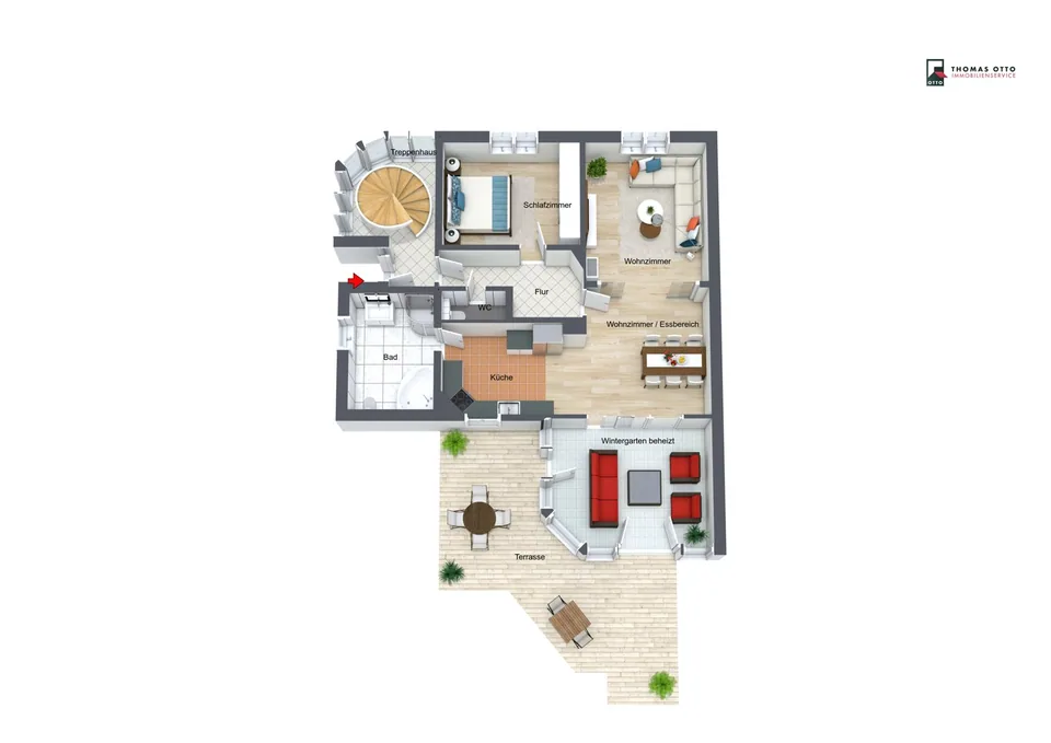 EG 3D Grundriss
