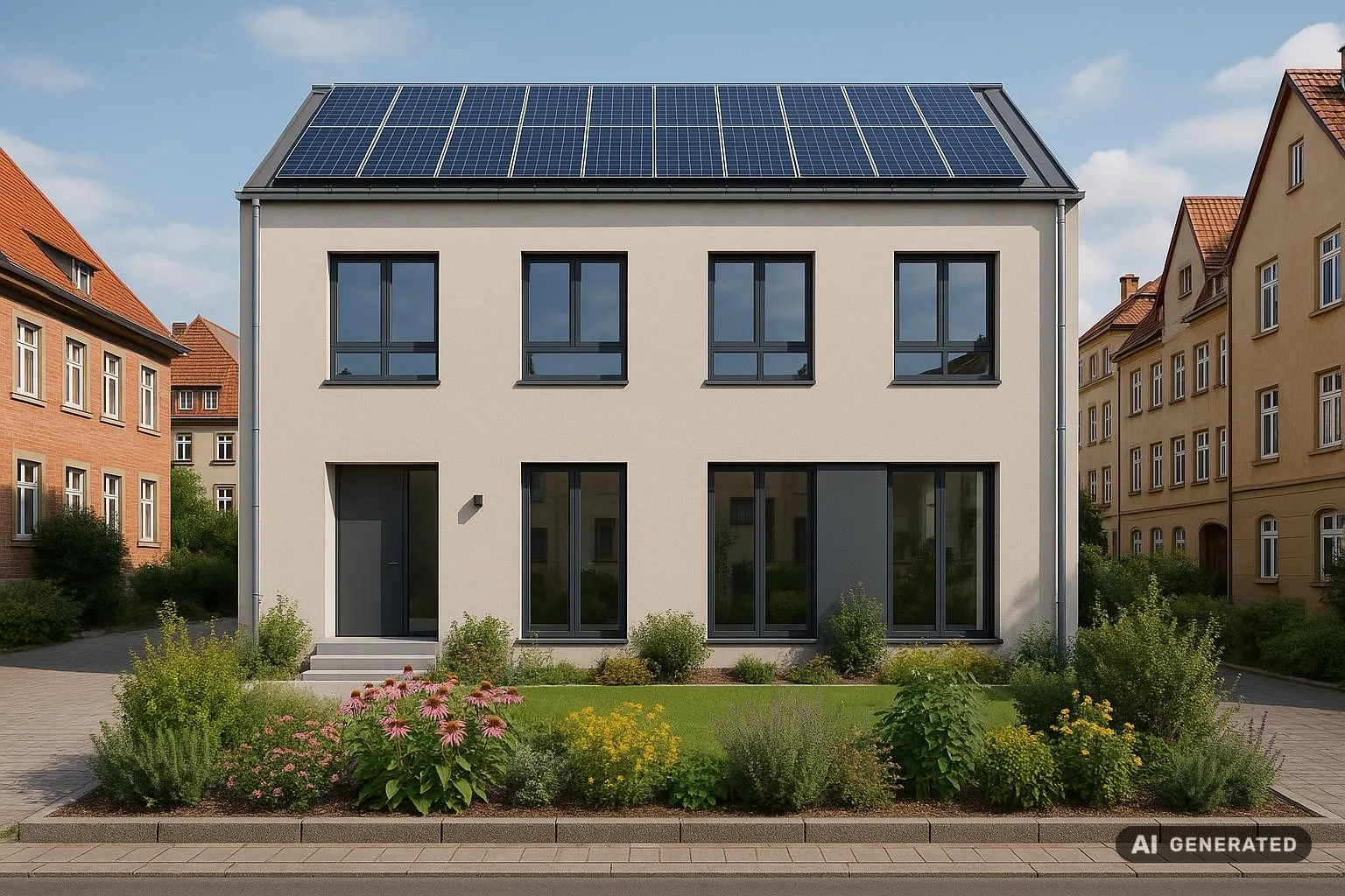 Nachhaltig modernisierte Immobilie Erfurt mit Solaranlage und Garten