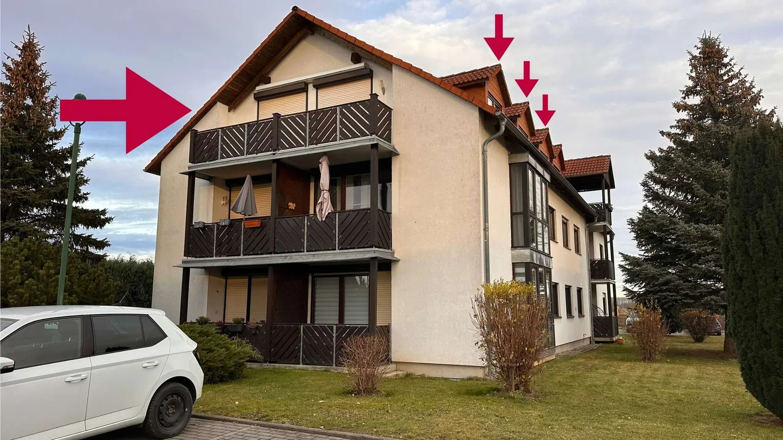 Wohnung markiert