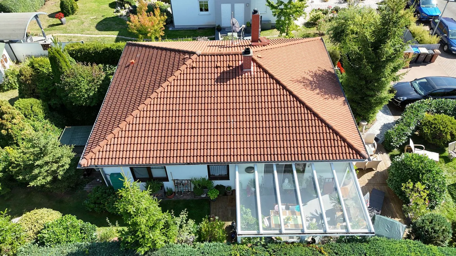 Haus oben Wintergarten